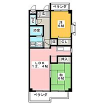 ＭＳコーポ  ｜ 岐阜県岐阜市細畑６丁目（賃貸マンション2LDK・2階・57.75㎡） その2