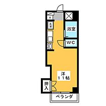 ＣＡＳＡ本郷  ｜ 岐阜県岐阜市本郷町５丁目（賃貸マンション1R・8階・24.30㎡） その2