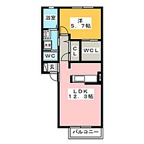 カーサボスコ  ｜ 岐阜県岐阜市前一色１丁目（賃貸アパート1LDK・2階・42.08㎡） その2