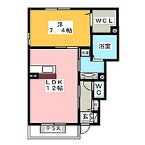 アネシス  ｜ 岐阜県岐阜市北一色７丁目（賃貸アパート1LDK・1階・47.79㎡） その2