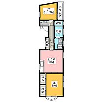 Ｅ1ビル  ｜ 岐阜県岐阜市玉宮町１丁目（賃貸マンション2LDK・4階・58.21㎡） その2