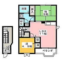 ファミールハイムＢ  ｜ 岐阜県岐阜市岩田東３丁目（賃貸アパート2LDK・2階・58.12㎡） その2