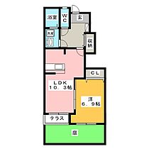 パステルハイム  ｜ 岐阜県岐阜市琴塚２丁目（賃貸アパート1LDK・1階・45.09㎡） その2