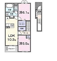 グランドール・ヌール  ｜ 岐阜県岐阜市水海道２丁目（賃貸アパート2LDK・2階・56.12㎡） その2