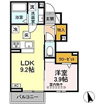 Ｃａｓａ　ａｒｃａ  ｜ 岐阜県岐阜市加納鉄砲町３丁目（賃貸アパート1LDK・1階・33.66㎡） その2