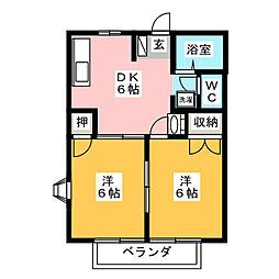 間取図画像 2DK
