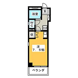 シティポイント松鴻町 ワンルームの間取図画像