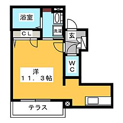 ShaMaison華陽 ワンルームの間取図画像
