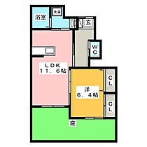 ラフレシール  ｜ 岐阜県大垣市日の出町２丁目（賃貸アパート1LDK・1階・46.97㎡） その2