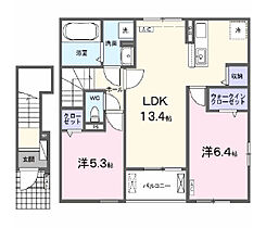 サファイア 202 ｜ 岐阜県大垣市横曽根３丁目256番地2（賃貸アパート2LDK・2階・59.16㎡） その2