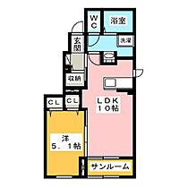 オークモントB  ｜ 岐阜県大垣市本今３丁目（賃貸アパート1LDK・1階・40.88㎡） その2