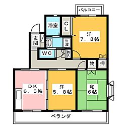 間取図画像 3DK