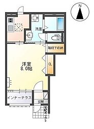 Lien・K 1Kの間取図画像