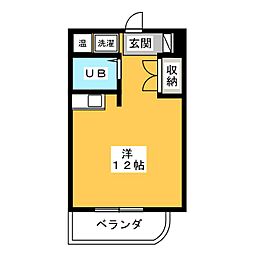 プレアール大垣本町 ワンルームの間取図画像