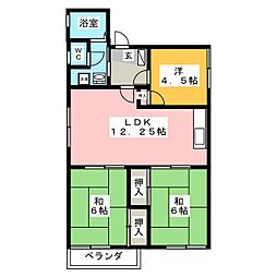アーバンライフ久世 3LDKの間取図画像