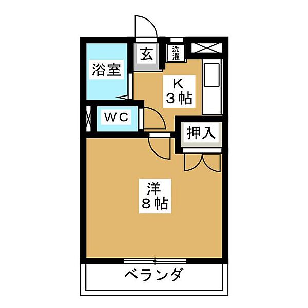 モアメゾン領家 ｜岐阜県大垣市領家町３丁目(賃貸マンション1K・3階・21.46㎡)の写真 その2