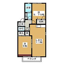 サンハイム神田　Ａ  ｜ 岐阜県不破郡垂井町東神田１丁目（賃貸アパート2LDK・2階・54.95㎡） その2