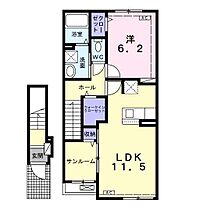 フレイム（ｆｌａｍｅ） 202 ｜ 岐阜県大垣市中川町２丁目159番地（賃貸アパート1LDK・2階・50.96㎡） その2