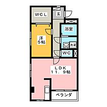 ゴールドフォレスト  ｜ 岐阜県大垣市福田町（賃貸マンション1LDK・2階・51.66㎡） その2