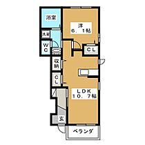 bonheur(ボヌール)  ｜ 岐阜県大垣市中野町４丁目（賃貸アパート1LDK・1階・44.22㎡） その2