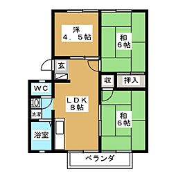 コンフォート東大垣 3LDKの間取図画像