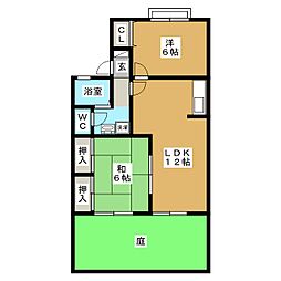 キングスガーデン 2LDKの間取図画像
