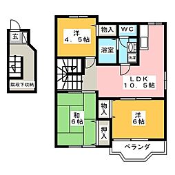 グランドール2C 3LDKの間取図画像