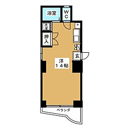 高橋第3ビル ワンルームの間取図画像