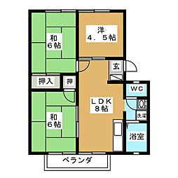 コンフォート東大垣 3LDKの間取図画像