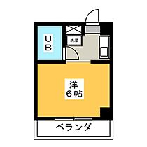 楽天地マンション  ｜ 岐阜県各務原市那加楽天地町（賃貸マンション1R・5階・16.92㎡） その2