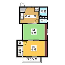 ド・エール緑苑西  ｜ 岐阜県各務原市緑苑西４丁目（賃貸アパート2K・2階・32.48㎡） その2