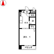 ユニシス野畑  ｜ 岐阜県各務原市那加野畑町２丁目（賃貸マンション1K・3階・31.54㎡） その2