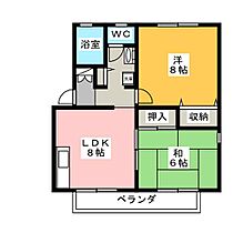 ホーメスト住吉桜  ｜ 岐阜県各務原市那加住吉町２丁目（賃貸アパート2LDK・2階・48.79㎡） その2