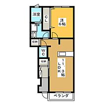 パークサイドＡ  ｜ 岐阜県各務原市川島小網町（賃貸アパート1LDK・1階・44.18㎡） その2