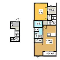 セイバリー  ｜ 岐阜県各務原市那加前洞新町５丁目（賃貸アパート1LDK・2階・51.13㎡） その2