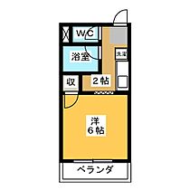 サープラスカワイ　Ｂ  ｜ 岐阜県各務原市蘇原申子町１丁目（賃貸マンション1K・1階・18.90㎡） その2