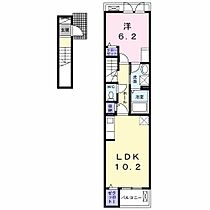 グランデ輝2ｎｄ 203 ｜ 岐阜県各務原市那加織田町２丁目113番地2（賃貸アパート1LDK・2階・43.79㎡） その2