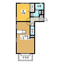 ロイヤルタウンおがせ　A  ｜ 岐阜県各務原市各務おがせ町９丁目（賃貸アパート1LDK・1階・43.74㎡） その2