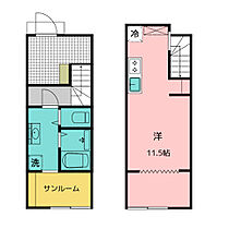 仮）メゾネット各務原那加新加納　D棟 107 ｜ 岐阜県各務原市那加新加納町字稲荷2316番1（賃貸テラスハウス1LDK・1階・42.80㎡） その2