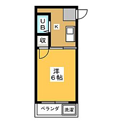 ソフィアマンション 1Kの間取図画像