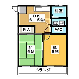 TOKAI・SO 2DKの間取図画像