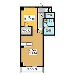 マウンテンやかた 1LDKの間取図画像