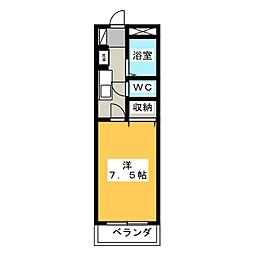 Y's.Y 1Kの間取図画像