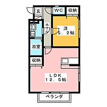 トスカーナ　II  ｜ 岐阜県可児市下恵土4217-1（賃貸アパート1LDK・1階・42.40㎡） その2