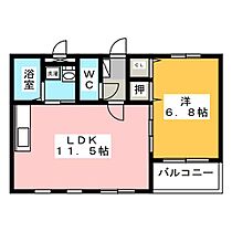 ハートフルマンション　ライム  ｜ 岐阜県可児郡御嵩町中（賃貸マンション1LDK・1階・40.16㎡） その2