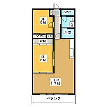 ワンダーパレス  ｜ 岐阜県多治見市大原町１１丁目（賃貸マンション2LDK・4階・60.50㎡） その2