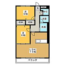 フォレストパークII  ｜ 岐阜県可児市大森（賃貸マンション2LDK・4階・64.00㎡） その2