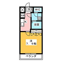 間取図画像 1K