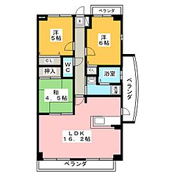StageM 3LDKの間取図画像
