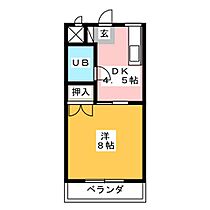 コーポ山田II  ｜ 岐阜県瑞穂市稲里（賃貸マンション1DK・1階・25.20㎡） その2